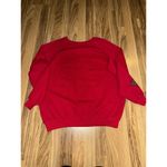 Hanes Vintage  XL Red Puffy Paint‎  Christmas Crewneck Sweatshirt Ugly Ornaments Photo 5