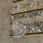 MSK XL Animal Print Maxi Dress Zebra Leopard Cheetah Gold Side Slits Resort Sexy Photo 4