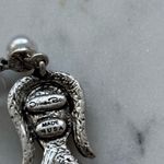 Oscar de la Renta NWOT Oscsr de la renta Elegant Silver and Pearl Drop Earrings Photo 4