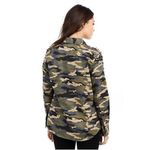 True Religion  Women’s Camo Studded Button Down Utility Shirt size Small Photo 8