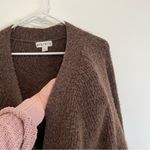 Ava & Viv  Plus Size Cozy Boyfriend Cardigan Brown Black Button Down Sweater 2X Photo 8