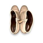 Tory Burch Bowie Leather Taupe Heeled Ankle Booties Sz 6.5 Photo 6