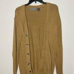 Oscar de la Renta Tan Button Front Classic Oversized Cardigan Sweater Size M Photo 7