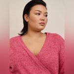 Torrid Brushed Waffle Surplice Red Drop Shoulder Top - size 1 Photo 6