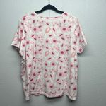 Haband! Women Top 2X Cotton Blend Floral Everyday Wear T Photo 4