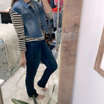 No Boundaries  jean jacket cropped size XXlarge juniors Photo 1