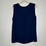 Pure Energy NWT Navy Blue Black Contrast Sleeveless Top Photo 3