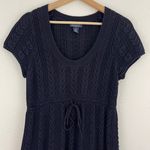 Polo Jean Co. POLO JEANS RALPH LAUREN Vintage Y2K Navy Blue Knit Short Sleeve Babydoll Sweater Photo 1