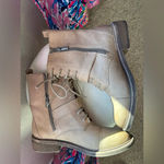 Lucky Brand NWOT  Nolan Beige Combat Boots Photo 6