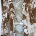 Commense Women's Large Brown Ruffled Modern Vintage Photo 4