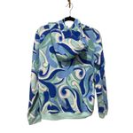Hill House Hill House Allie Zip-Up Hooded Fleece Jacket in Ocean Kaleidoscope Size Small Photo 5