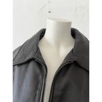 wilson's leather Vintage 80s Wilson’s Leather Brown Collared Button Front Jacket Lg W/flaws Photo 9