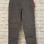 Isaac Mizrahi NWT! Women’s navy navy blue daisy print Istanbul pants, Size 4 Photo 0
