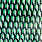 Diane Von Furstenberg Arrow Geo/Disco Zebra Green Reversible Reusable Bag DVF Photo 3