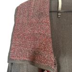 Kensie Brown Multicolor Boho Waterfall Draped Front Knit Cardigan Women Sz M/L Photo 2