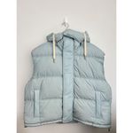 AMI Paris Alexandre Mattiussi Hooded Padded Gilet Down Vest Oversized Ski Blue Photo 4