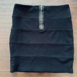 Forever 21  Black Super Stretchy Ribbed Mini Pencil Skirt | Size: M Photo 4