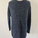 Alexander Wang  T Dark Blue Oversized Sweater Dress Long Sleeve Mohair S Photo 0