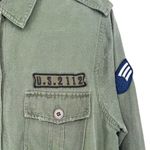 Rails  Kato Military Button Up Shirt Jacket Shacket Olive Green Stars Size Medium Photo 9