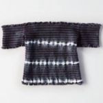 American Eagle AE Smocked Tie Dye Crop Top Photo 0