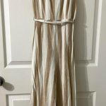 Japna Tan Stripe Jumpsuit Photo 0