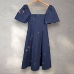 Love Bonito Bexley Embroidered Panelled Fit & Flare Dress in Humble Abode‎ Sz XS Blue Photo 6