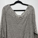 Free People Alana Sweater Womens Large Off Shoulder Slouchy Linen Cotton Boho Photo 7