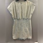 Entro  acid wash stretchy denim dress size large Photo 5