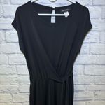 Grayson black jumpsuit with a side tie waist. Classic Business Attire Career Photo 0