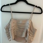 EXPRESS Beige Cropped Top Photo 1