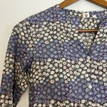 Uniqlo  x Celia Birtwell Purple White Floral Casual Long Sleeve Dress Photo 5