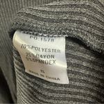 GiGio Gray Ribbed A Line Button Henley V Neck Long Sleeve Dress Oversized Small Photo 13