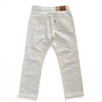Levi's 501 white distressed straight leg jeans Photo 1