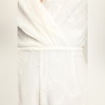 Lulus Rush to Romance White Burnout Floral Sleeveless Romper Size L Photo 4