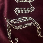 Juicy Couture Size s OG Bling tracksuit Dark purple rhinestone velour Photo 2