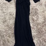 La Femme 23244 Navy Ruched Gown sz 4 Photo 1
