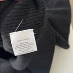 WHITE + WARREN 100% Cashmere Blouson Sleeve Crewneck Black Size Medium $445 Photo 8