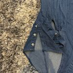 Denim & Co . denim button up shirt with side button details Photo 2