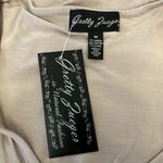 Gretty Zueger Womens Button Ruffle Jacket Top Size Medium Beige Lagenlook Photo 6