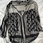 Lucky Brand Black and Cream Adorable  Top size small Photo 0