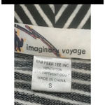 Women's Imaginary Voyage Black White Striped Blazer S Photo 4