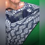 Lucky Brand Blue and Gray Chevron Sleeveless Maxi Dress size Large Photo 2