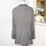 Catherines  Blazer Jacket with Lace Floral Design Black Gray NWT Photo 5