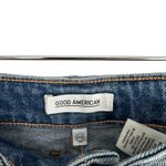 Good American  High Rise Cutoff Denim Mom Jeans Festival Shorts Size 2 Photo 4