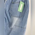 New Collection‎ paper bag style tapered leg jeans, size Large Photo 3