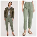 Pistola Tammy High Rise Trouser Utilitarian Button Fly Pants Colonel Army Green Photo 1