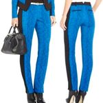 BCBGMAXAZRIA  Monique Pants Straight Slim Fit Blue/Black Size XXS BEW Photo 1