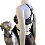 Athleta  Floral Fiore Wrap Black Bikini Swim Top UPF 50+ Women's Size XS Photo 2