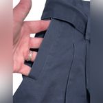 Anthropologie‎ by Hazel Pleated Tie Pockets Navy Skirt Size Medium Schoolgirl Blue Photo 2