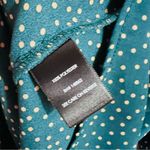 Torrid Georgette Bow Tie Teal Dotted Blouse Size 2 Photo 8